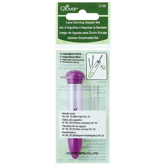 Clover Spitzen-Stopfnadel-Set – 3 Nadeln mit Etui