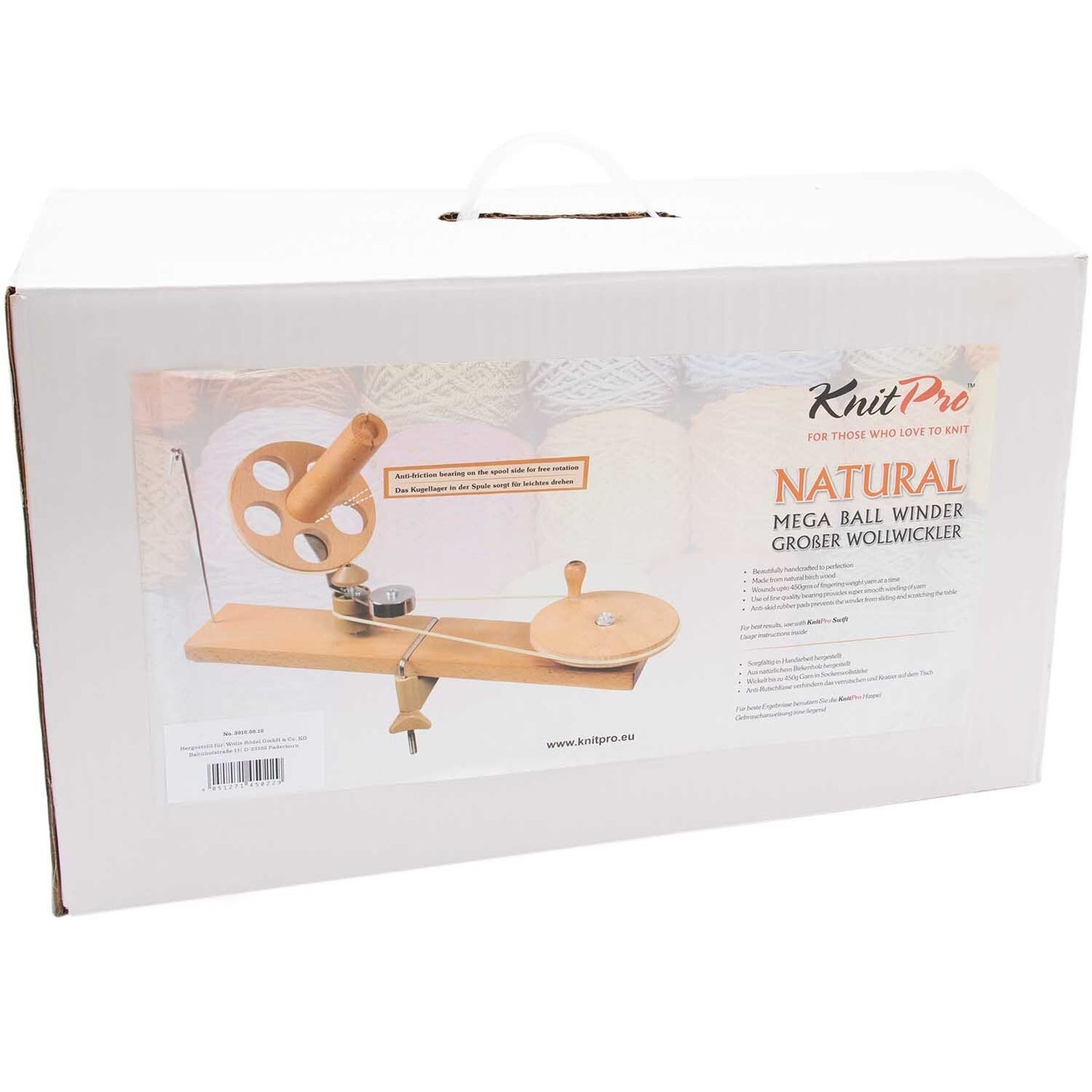 KnitPro Natural – Großer Wollwickler aus Holz