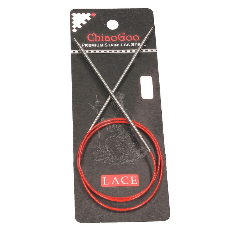 ChiaoGoo Rundstricknadel RED LACE Edelstahl