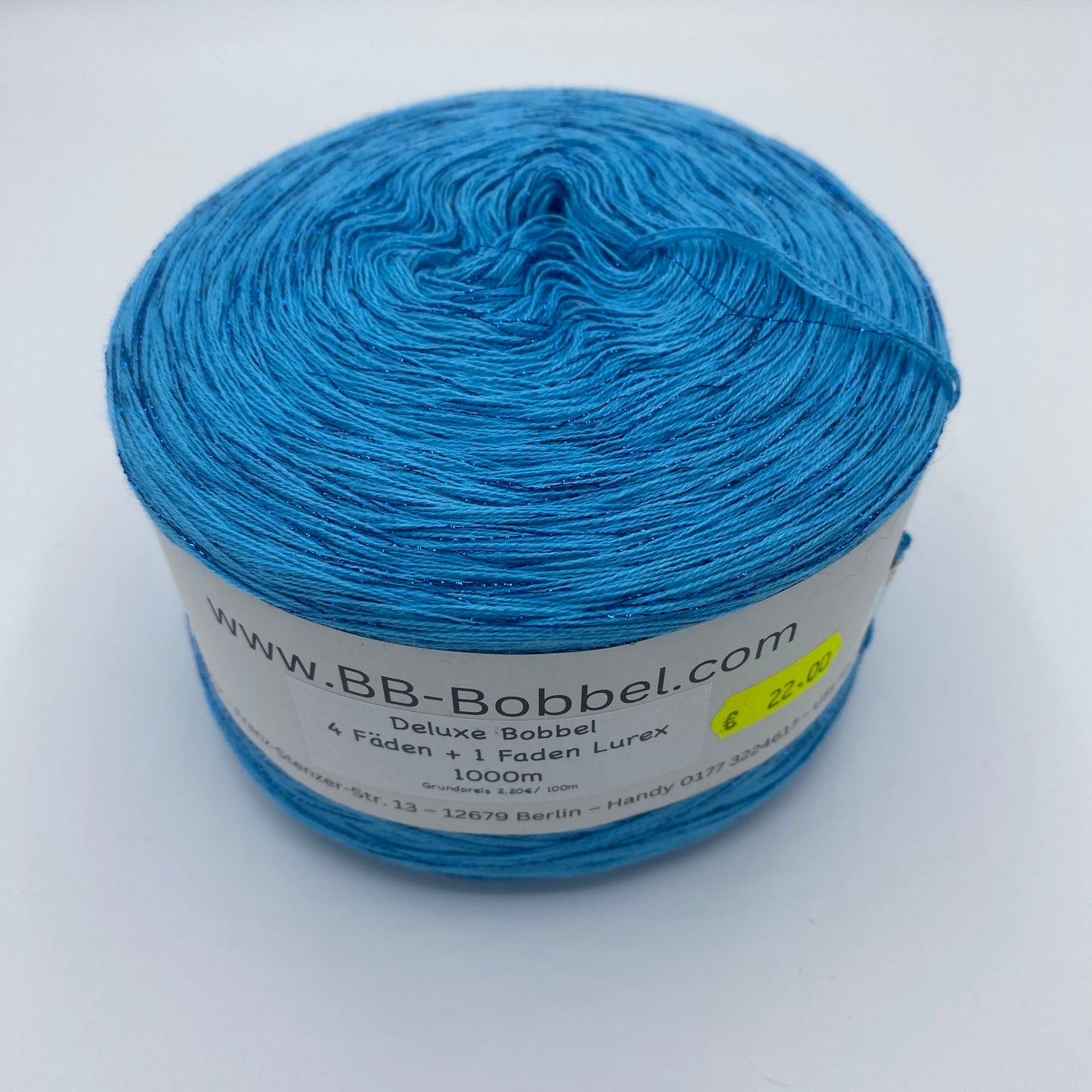 Sale-Bobbel 4 Fäden + 1 Faden Lurex 1000m