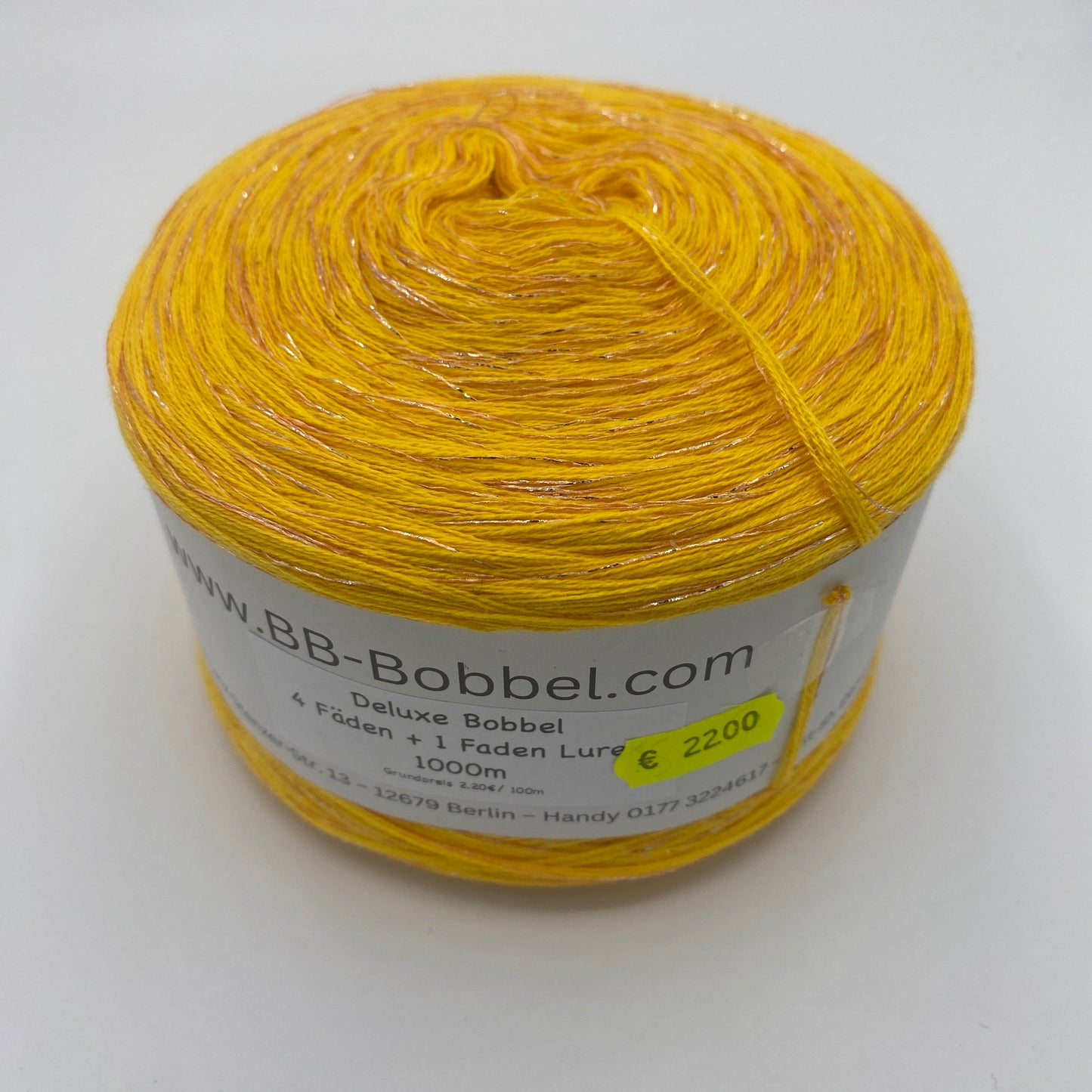 Sale-Bobbel 4 Fäden + 1 Faden Lurex 1000m