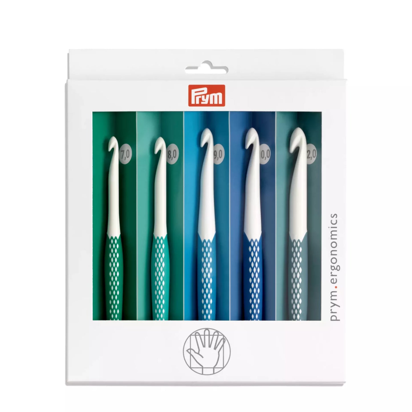 Wollhäkelnadel Set prym.ergonomics, 7,0 - 12mm