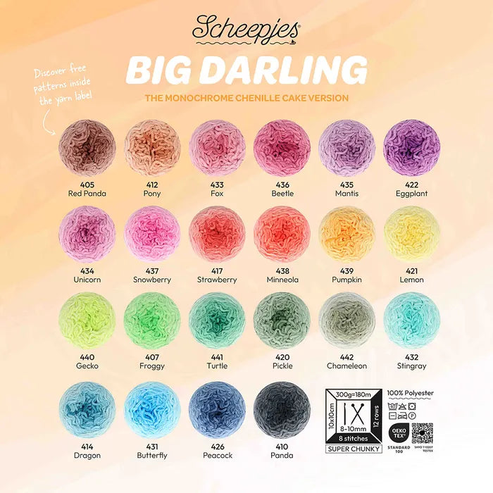 Scheepjes Big Darling – Chenille Cake mit sanftem Farbspiel