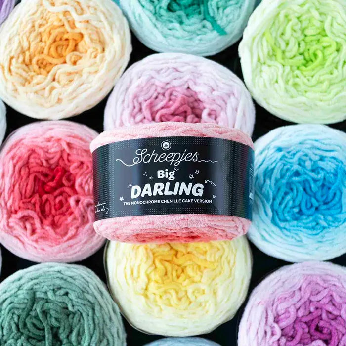 Scheepjes Big Darling – Chenille Cake mit sanftem Farbspiel