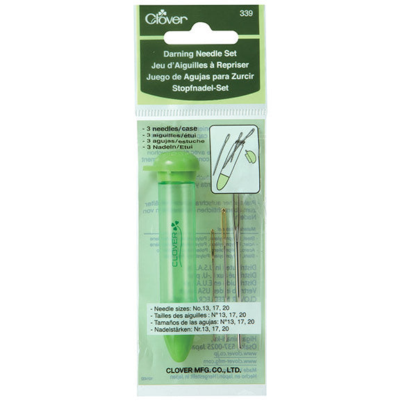 Clover Spitzen-Stopfnadel-Set – 3 Nadeln mit Etui