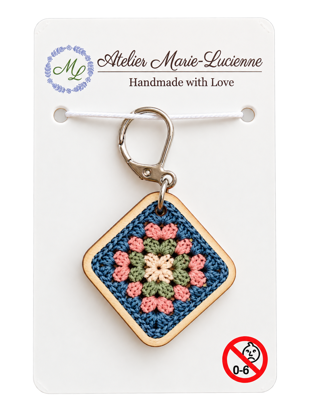 Holzmaschenmarkierer Granny Square | Atelier Marie-Lucienne