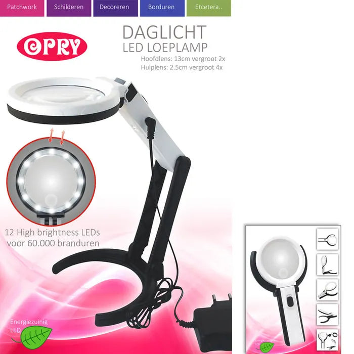 Opry Tageslicht LED-Lupenlampe – Ø 13 cm