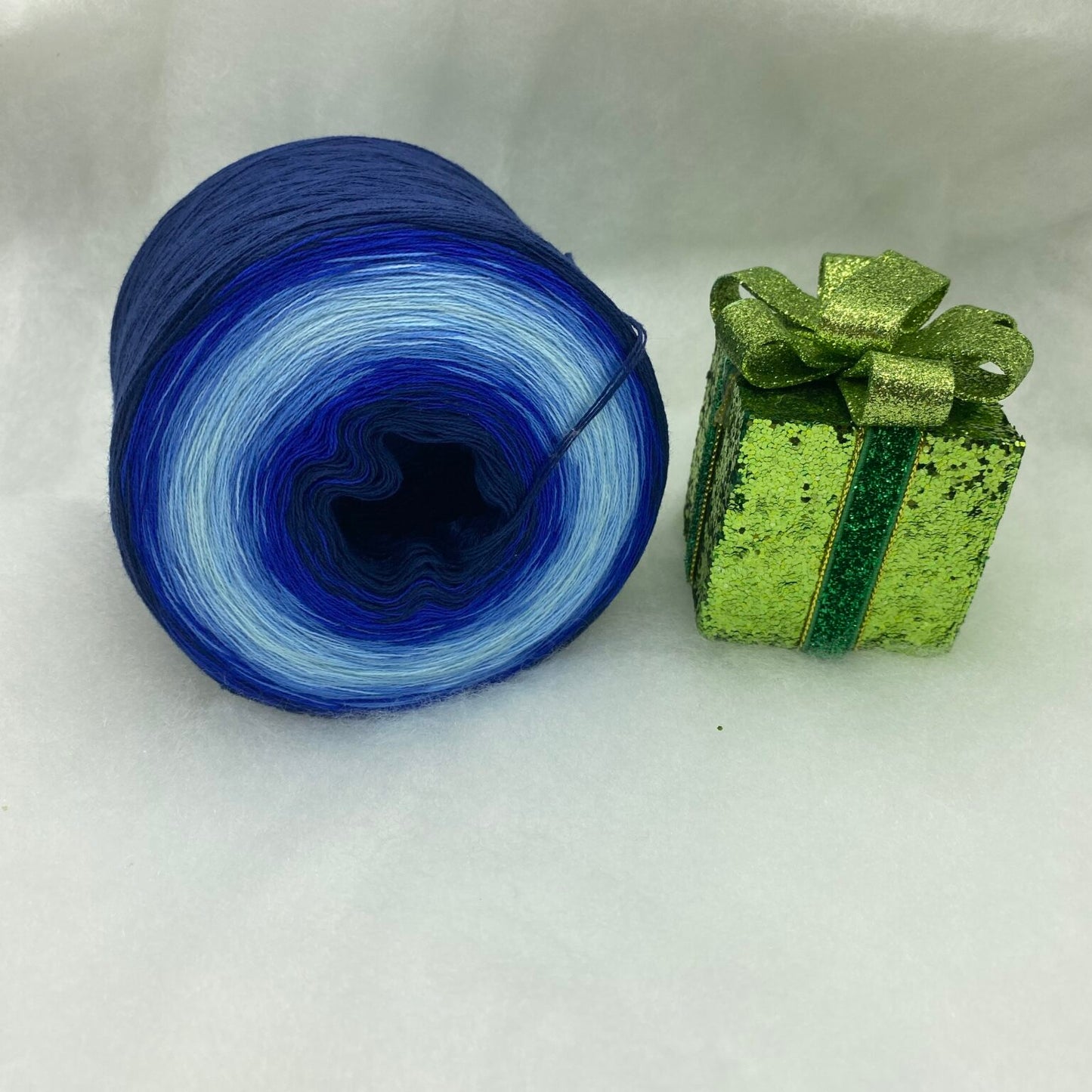 Adventskalender Bobbel Adventsglöckchen blau/ silber 3 Fäden