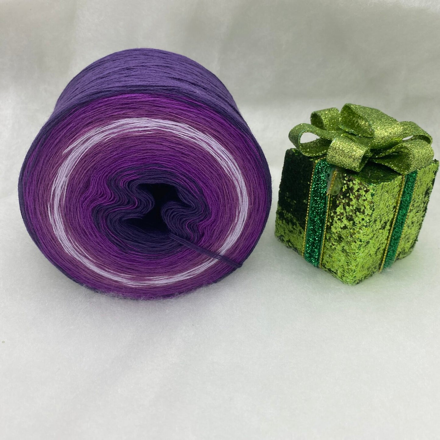 Adventskalender Bobbel Adventsglöckchen lila/ silber 3 Fäden