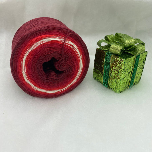 Adventskalender Bobbel Adventsglöckchen rot/ silber 3 Fäden