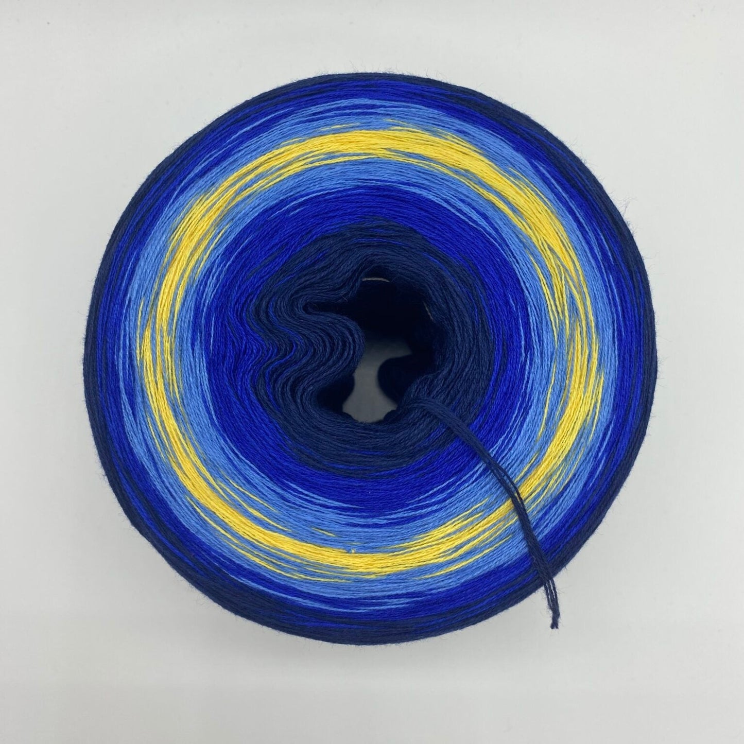 Adventskalender Bobbel Adventsglöckchen blau/ gold 4 Fäden