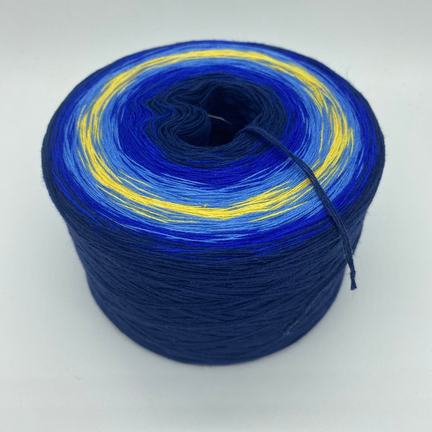 Adventskalender Bobbel Adventsglöckchen blau/ gold 4 Fäden