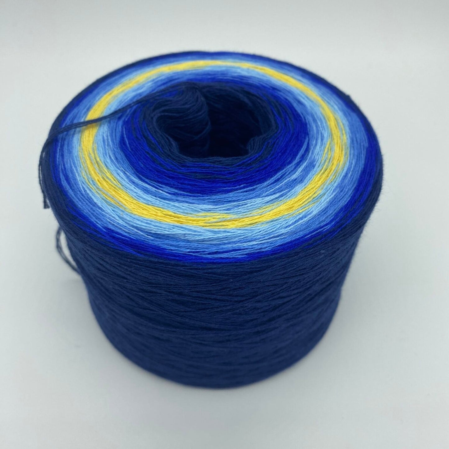 Adventskalender Bobbel Adventsglöckchen blau/ gold 3 Fäden