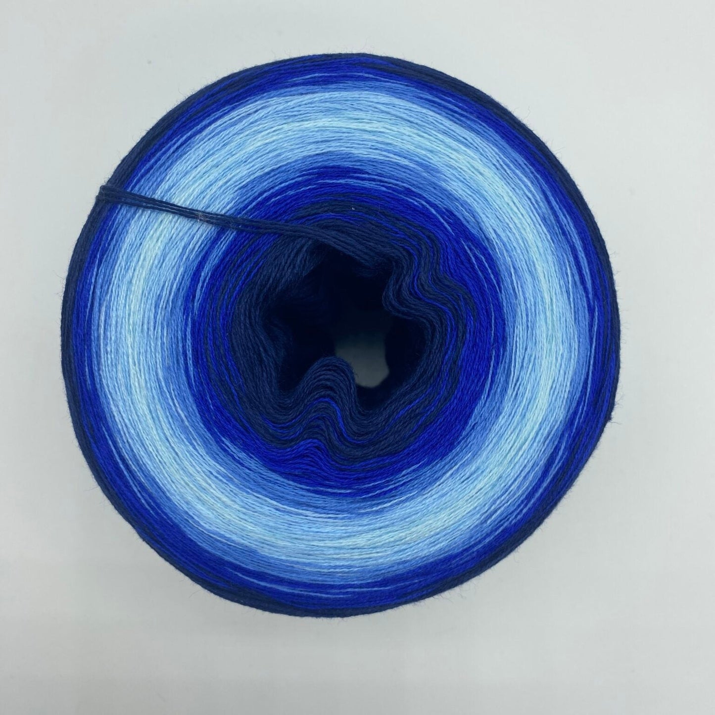 Adventskalender Bobbel Adventsglöckchen blau/ silber 3 Fäden