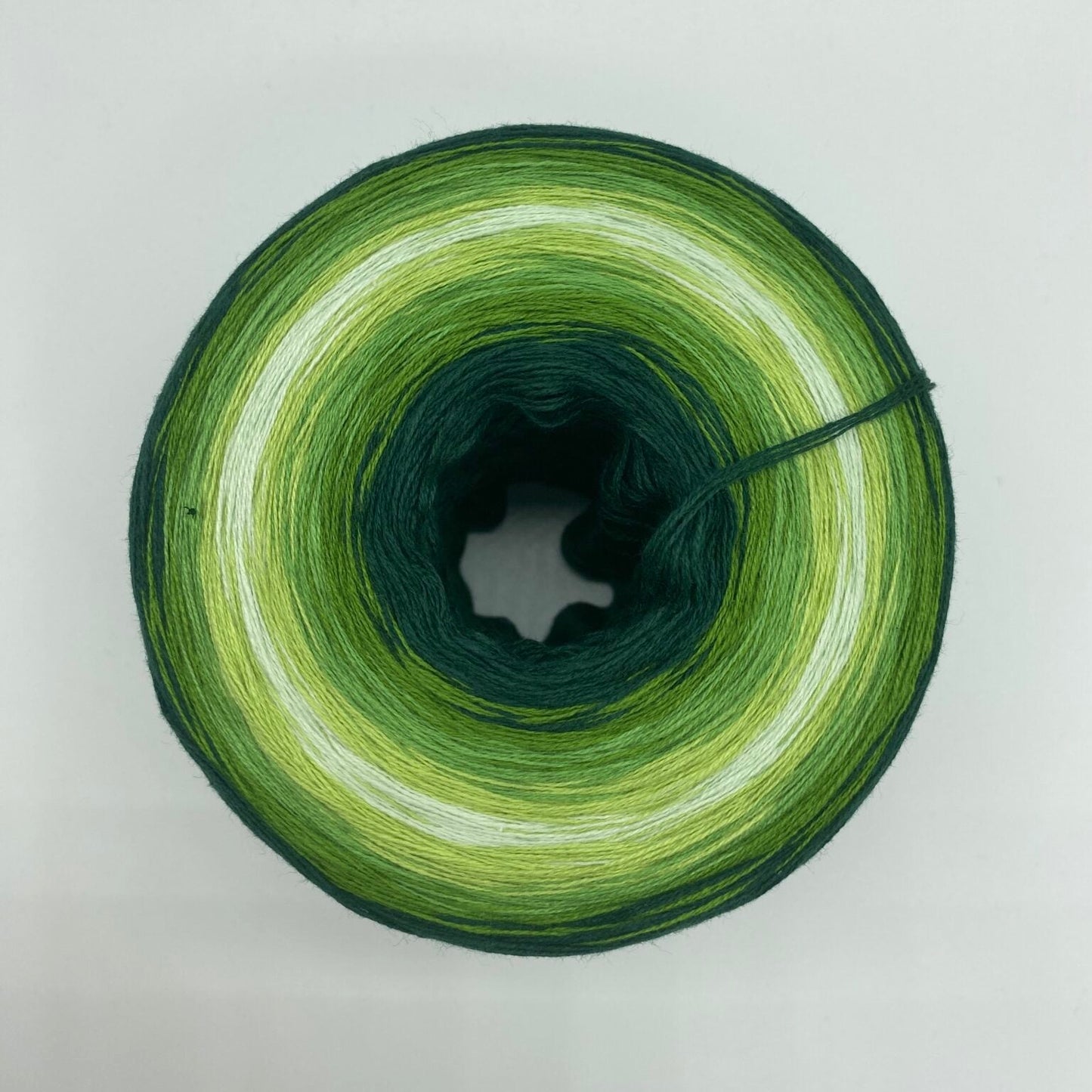 Adventskalender Bobbel Adventsglöckchen grün/ silber 3 Fäden