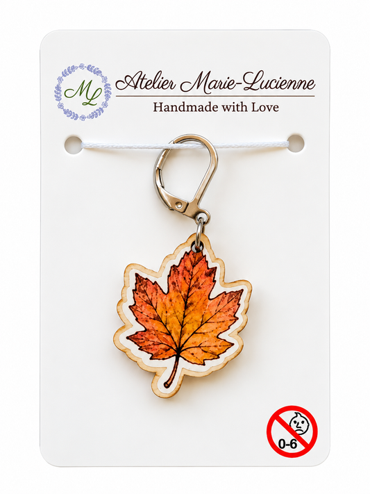Holzmaschenmarkierer Ahornblatt | Atelier Marie-Lucienne