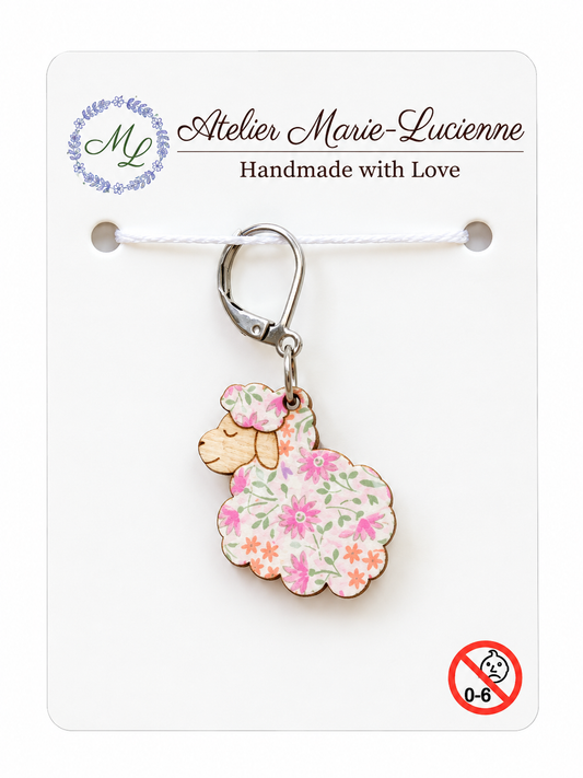 Holzmaschenmarkierer Lämmchen | Atelier Marie-Lucienne