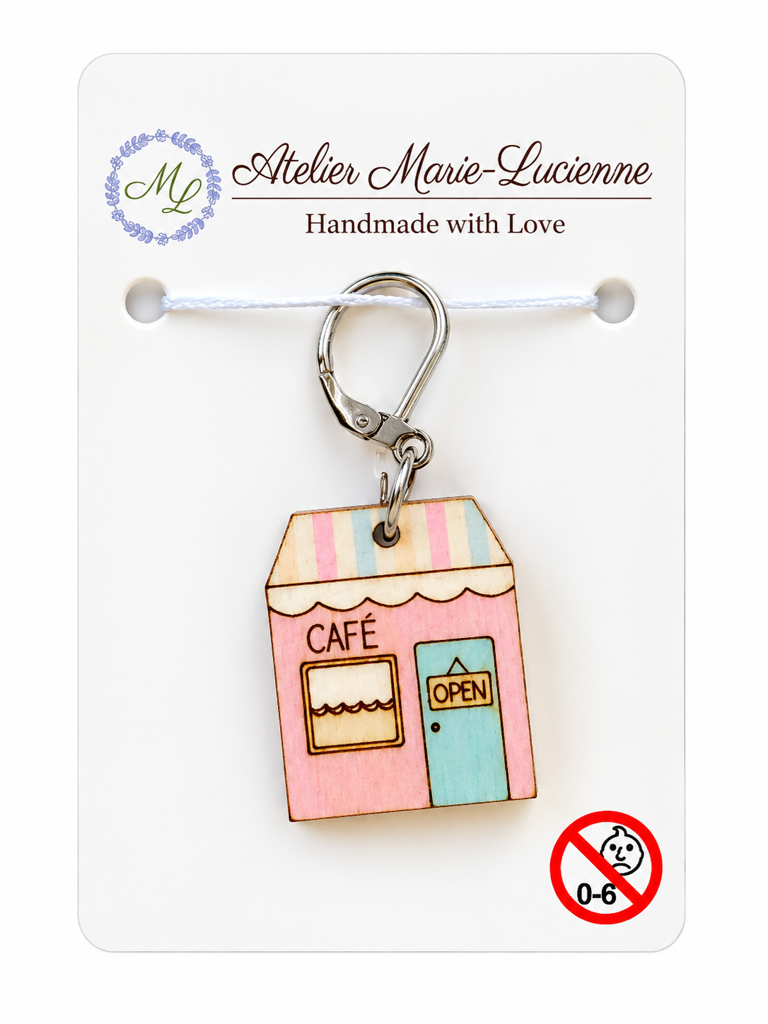 Holzmaschenmarkierer Café | Atelier Marie-Lucienne