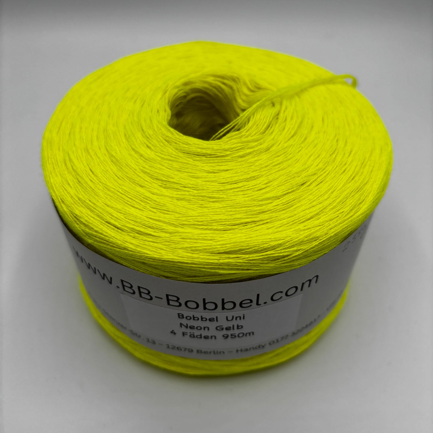 Sale-Bobbel Uni Neon Gelb 4 Fäden 950m