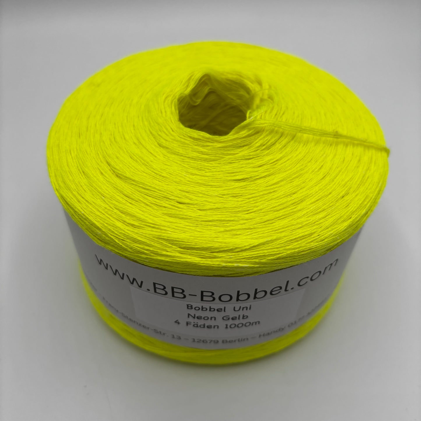 Sale-Bobbel Uni Neon Gelb 4 Fäden 1000m
