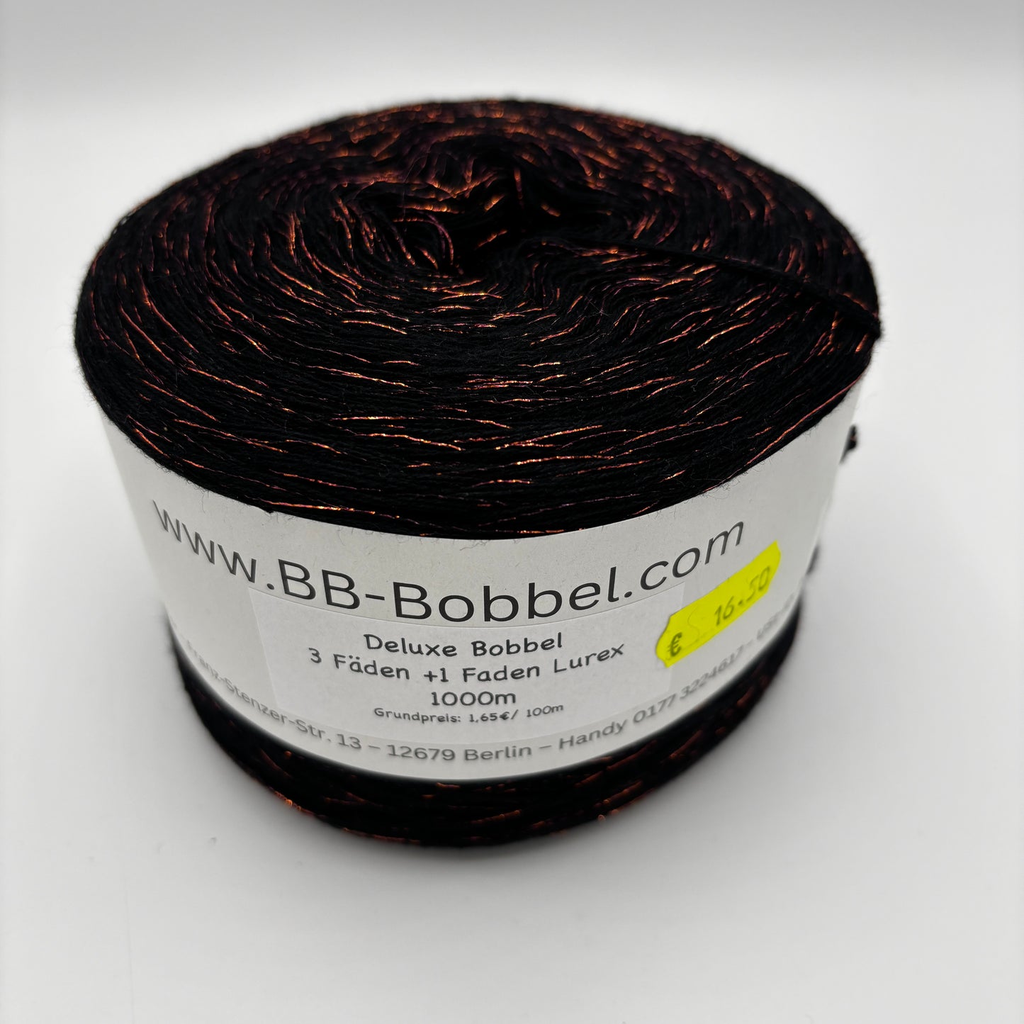 Sale-Bobbel 3 Fäden + 1 Faden Lurex 1000m