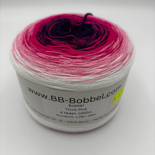 Sale-Bobbel Think Pink 4 Fäden 1000m