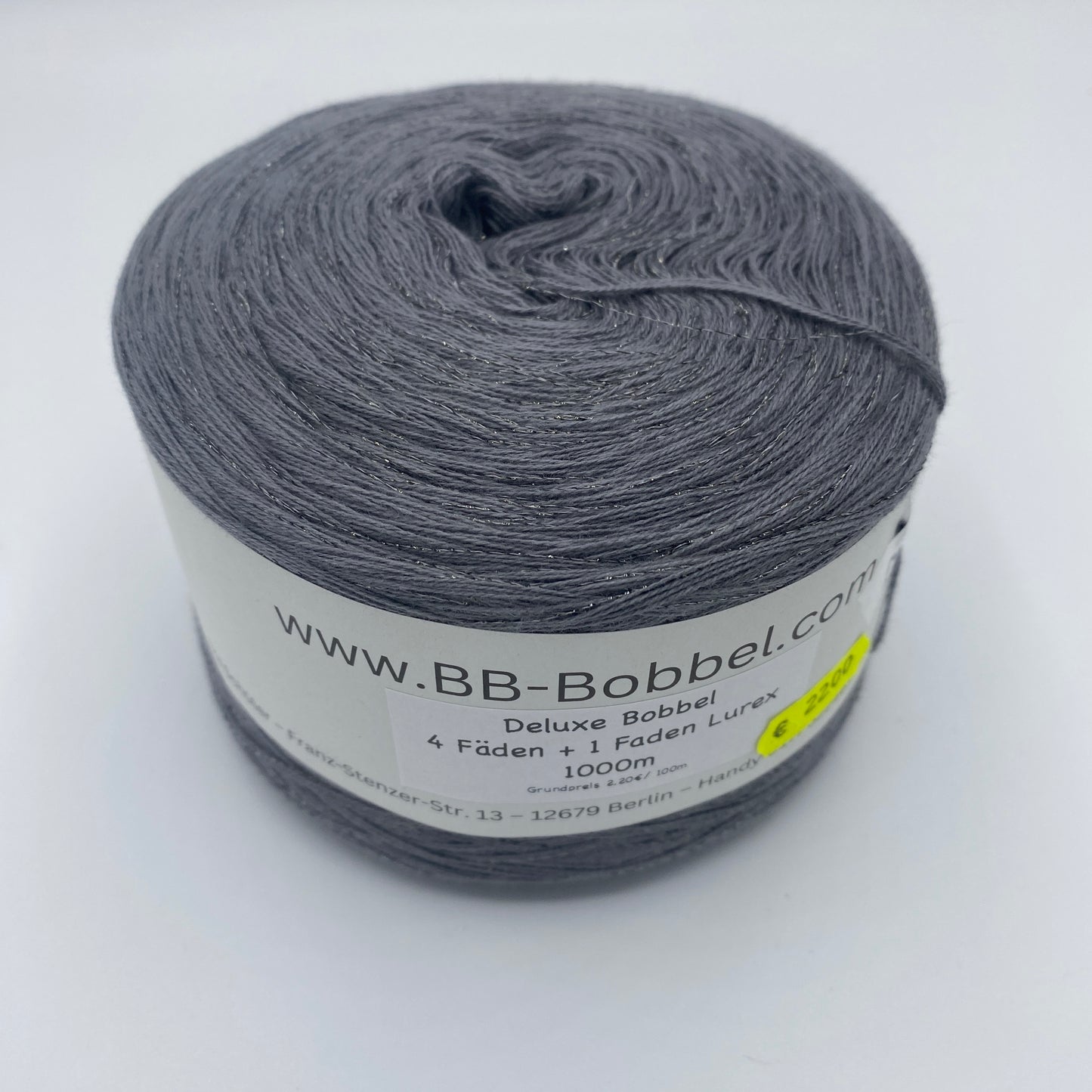 Sale-Bobbel 4 Fäden + 1 Faden Lurex 1000m