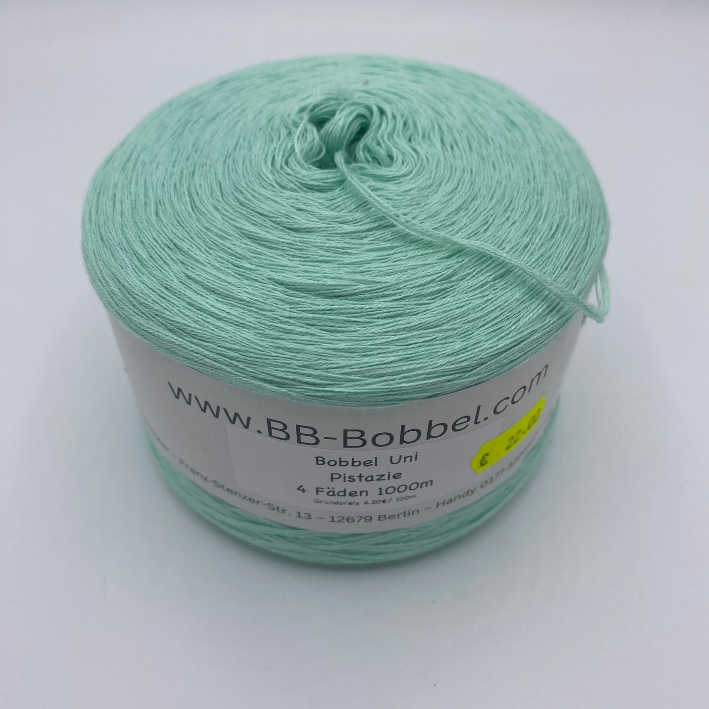 Sale-Bobbel Uni Pistazie 4 Fäden 1000m