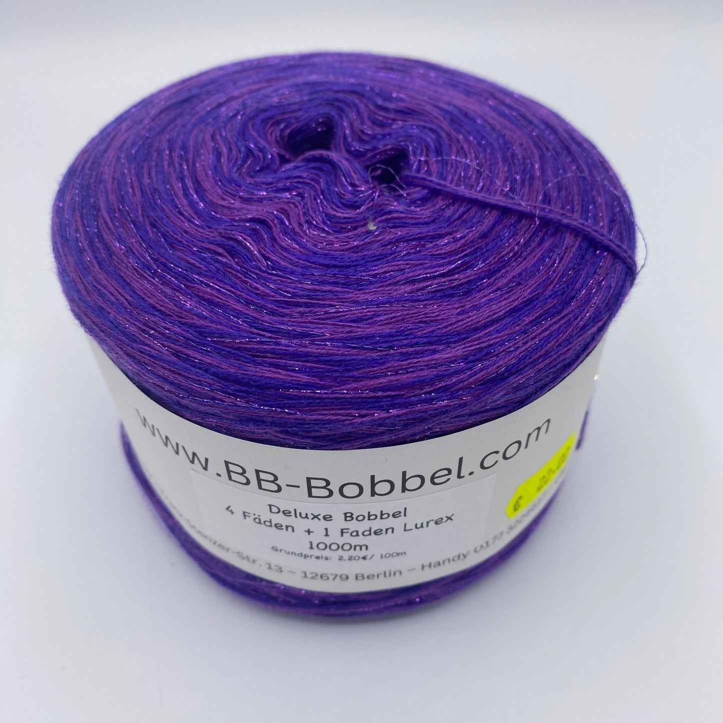 Sale-Bobbel 4 Fäden + 1 Faden Lurex 1000m