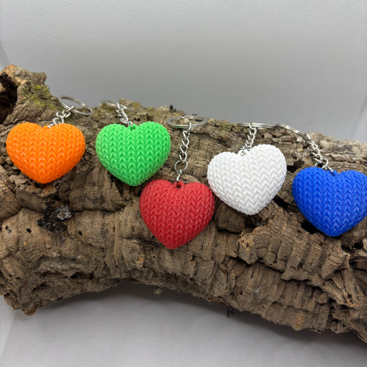 Gestricktes Herz – Schlüsselanhänger aus dem 3D-Drucker