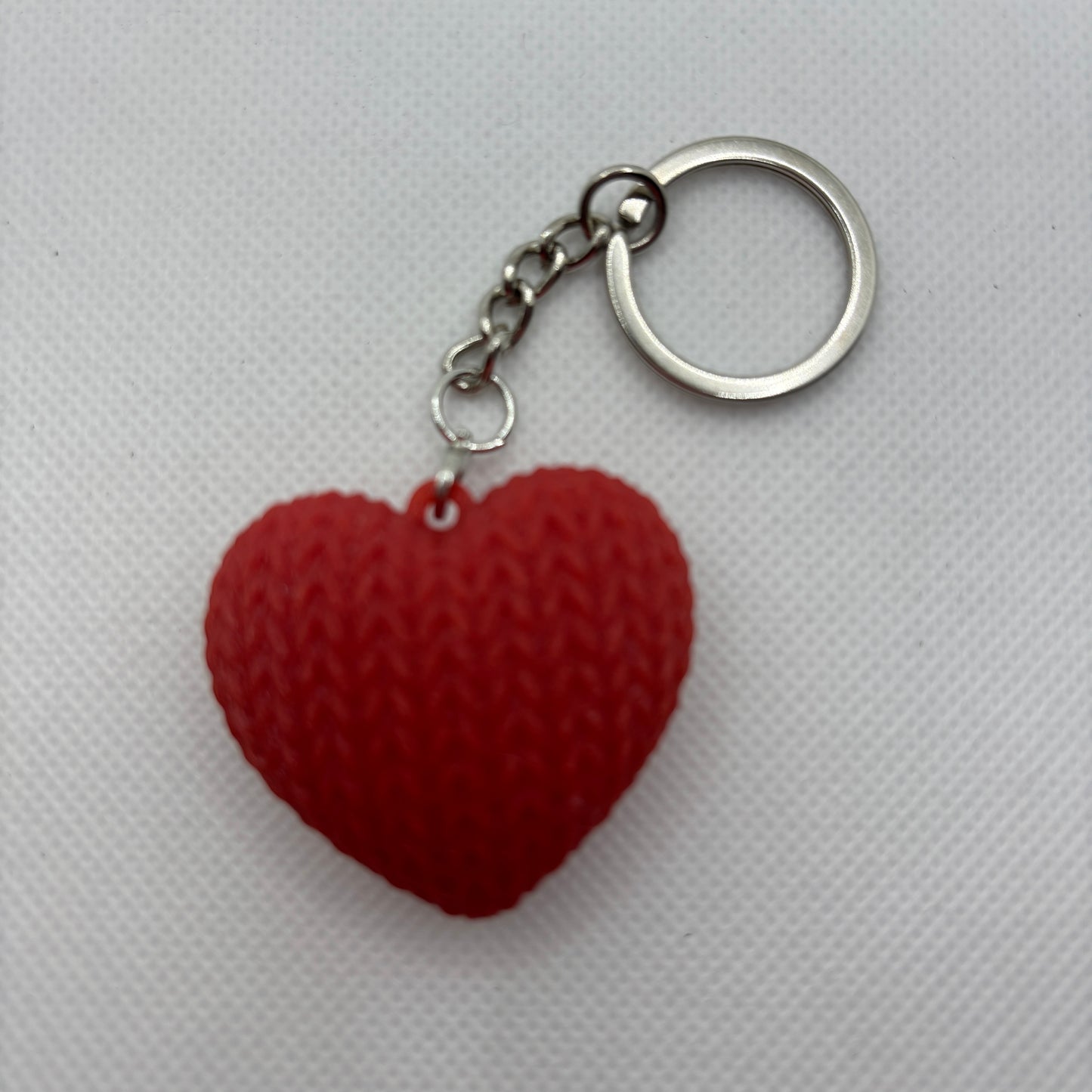 Gestricktes Herz – Schlüsselanhänger aus dem 3D-Drucker