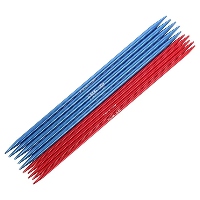 KnitPro Coloured Aluminium Strumpfstricknadel-Set 20 cm