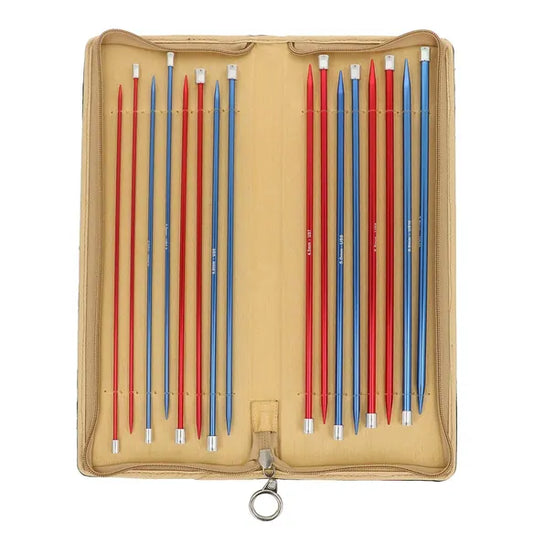 KnitPro Coloured Aluminium Jackenstricknadel-Set 25 cm