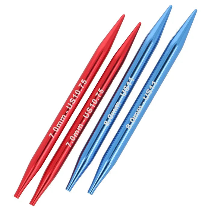 KnitPro Coloured Aluminium Nadelspitzen-Set 13 cm