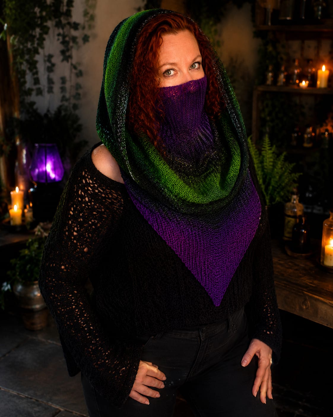 Ela’s Third Spell Hood im Set | Bobbel + digitale Strickanleitung